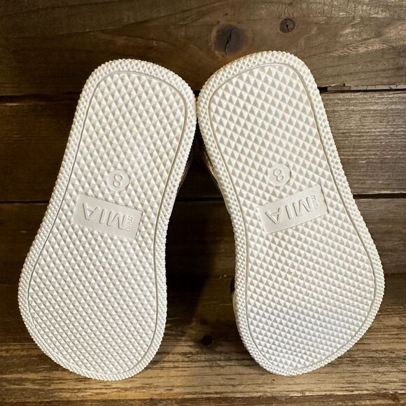 New Little Kids Mini Mia Lil Crisanta Metallic Leather Ankle Strap Sandals 8 C - Picture 5 of 6